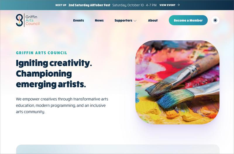 Building Griffin Arts Council Online on a Small Nonprofit Budget